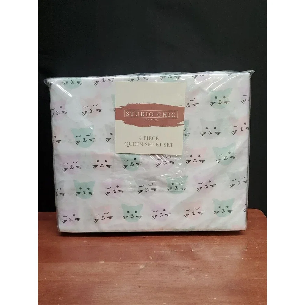 Studio Chic New York 4 Pc Queen Sheet Set